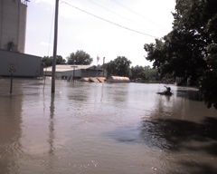 Fuel tanks float out of ground